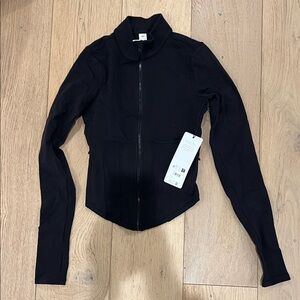 ALO airbrush corset full zip jacket